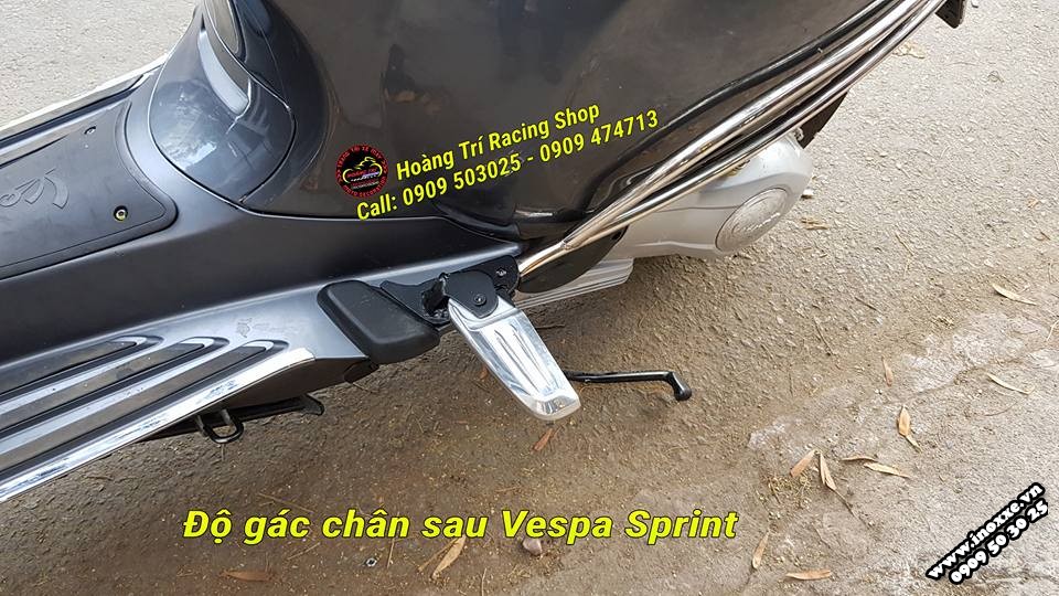 Độ gác chân sau Vespa Primavera - Sprint, Vespa Lx - Vespa S